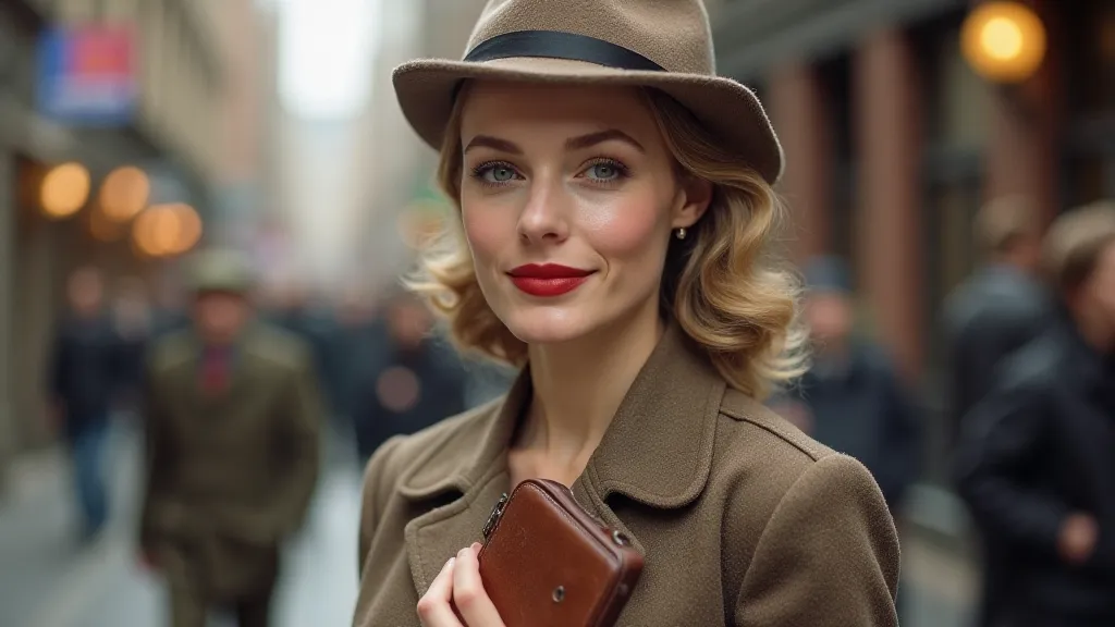 1940s Woman with Coin Purse