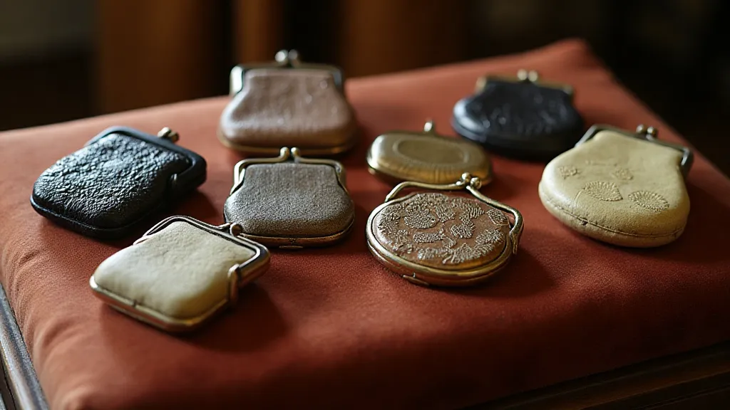 A collection of vintage coin purses.