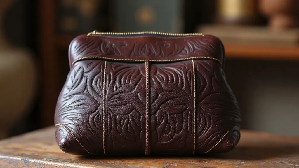 Early leather coin purse