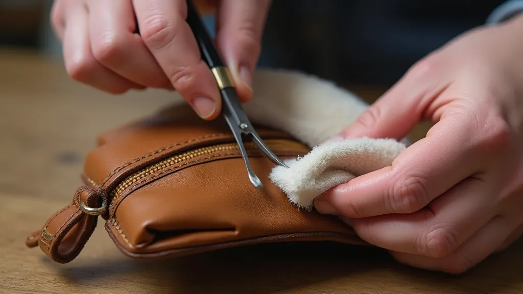 Restoring a vintage coin purse