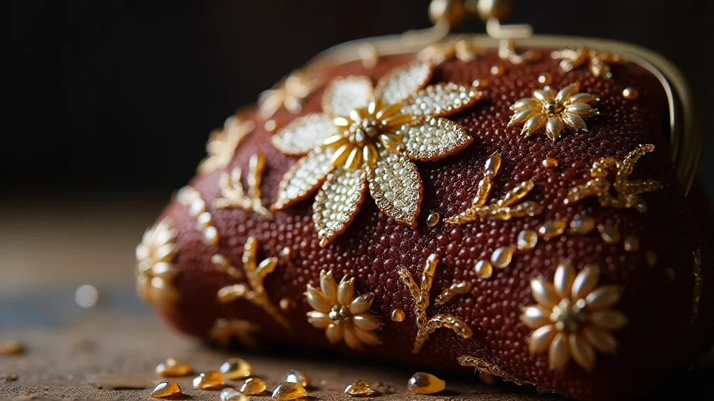 Victorian coin purse with beadwork